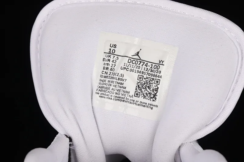 All categories Air Jordan Jordan series basketball shoes Air Jordan 1 Low G version pure original Air Jordan AJ1 Low AJ1 Joe 1 black and white panda low-top cultural sneakers DC0774-100